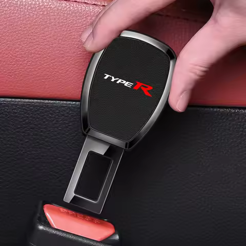 Type R Car Seat Belt Clip Extender Safety Seatbelt Lock Buckle Plug For Honda City Spirior CR-V Accord XR-V HR-V CIVIC FIT Jazz