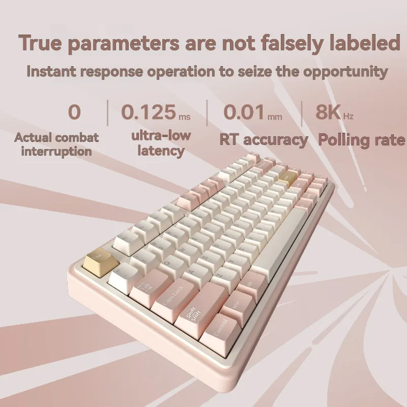 Varmilo 75HE Magnetic Switch Keyboard Customized Wired Single Mode RGB Hot Swappable Gasket Ergonomic Gaming Mechanical Keyboard