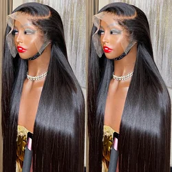 250 Density 30 40 Inch Bone Straight Human Hair Wigs For Black Women 13x4 13x6 Hd Straight Lace Frontal Wig Remy Preplucked