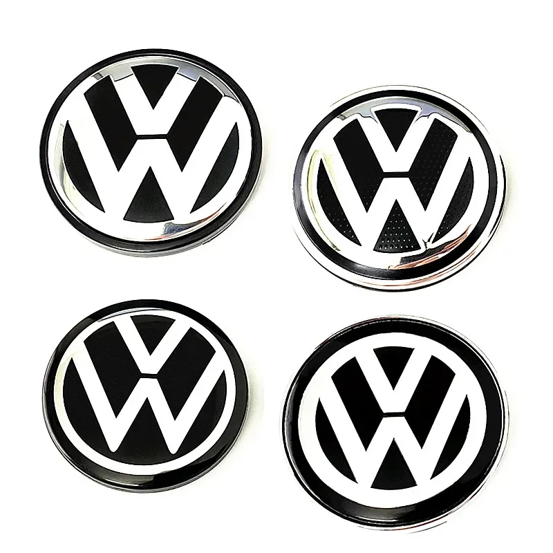 40 Pcs 3B0 5G0 5H0 1J0 VW Car Wheel Center Caps Badge Rim Hub Cover Logo Hubcap Emblem Accessories 50mm 55mm 56mm 60mm 65mm 66mm