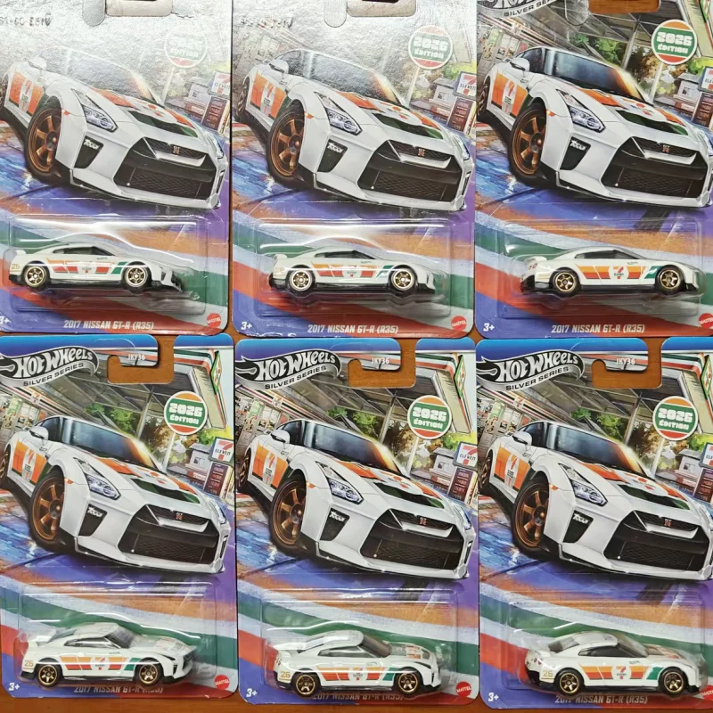 Genuine Hot Wheels 2026 Limited Edition 1/64 Die-Cast Model Car Gt-R R35 7-Eleven Collaboration Alloy Model Toy Car Gift