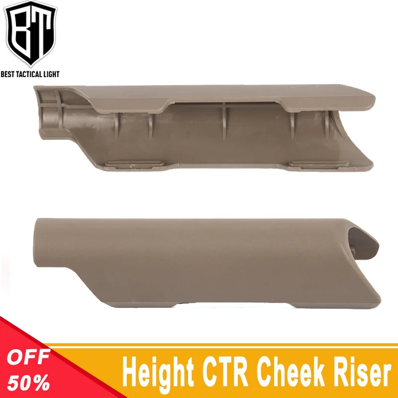 

Tactical Height CTR Cheek Riser Suitable For Non Gunstock Stock Buttstock AR 15 M4 Enhancer Low Height Nylon Airsoft Accessories