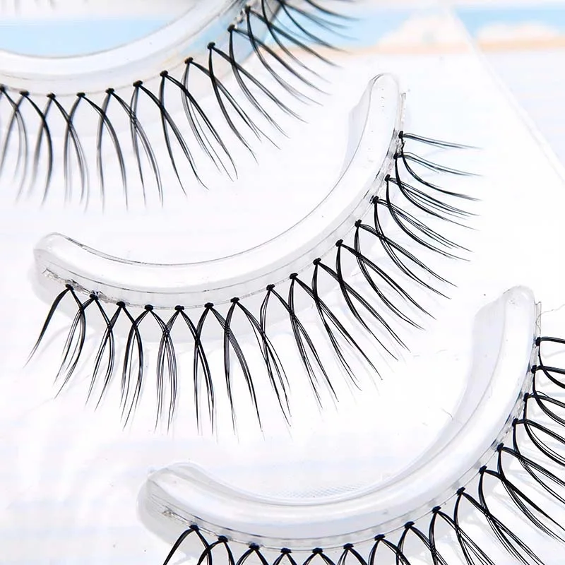 Natural Transparent Stem Lashes Korean Fake Eyelashes Makeup U-shaped Handmade Eyelash Extension Tools Wholesale