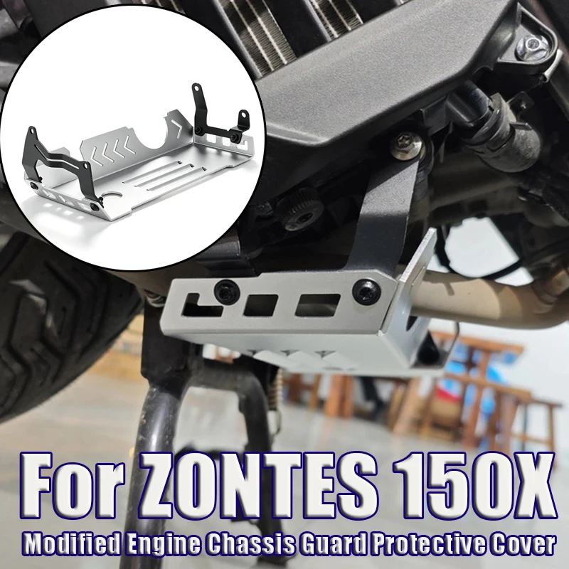 For ZONTES 150X 125X 125 150 X Modified Engine Chassis Guard Protective Cover Bottom Plate Lower Guard Bottom Plate