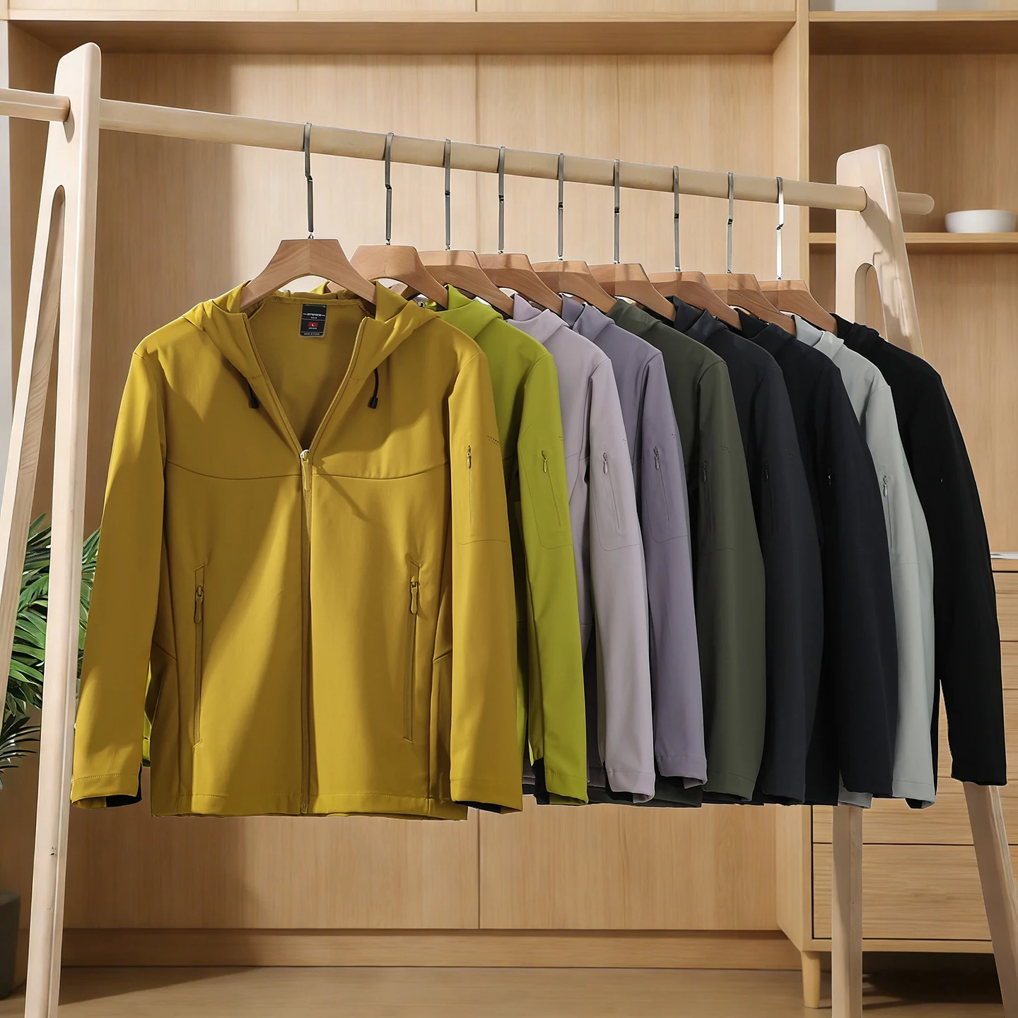 

Куртка Trade King Outdoor Soft Jacket, водонепроницаемая, весенняя, новая модная, с капюшоном, мужская и женская, стандартный крой, длинный рукав, Z...