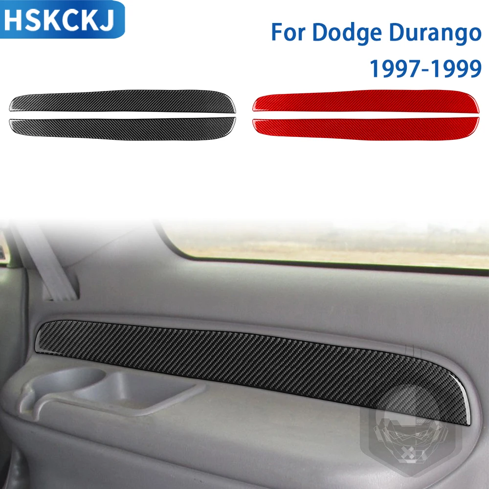 

For Dodge Durango 1997 1998 1999 Accessories Carbon Fiber Car Interior Door Panel Trim Sticker