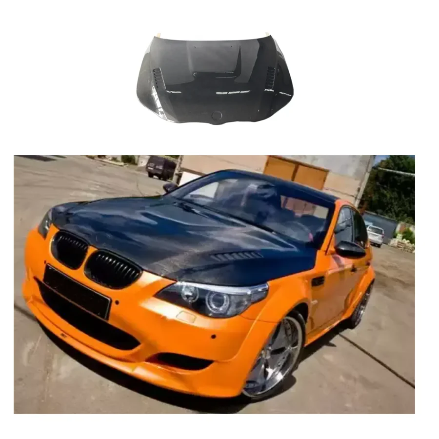 

Carbon Fiber Hood for E60 2003-2010 5 Series Upgrade V Style E60 Hood E60 Carbon Fiber Hood