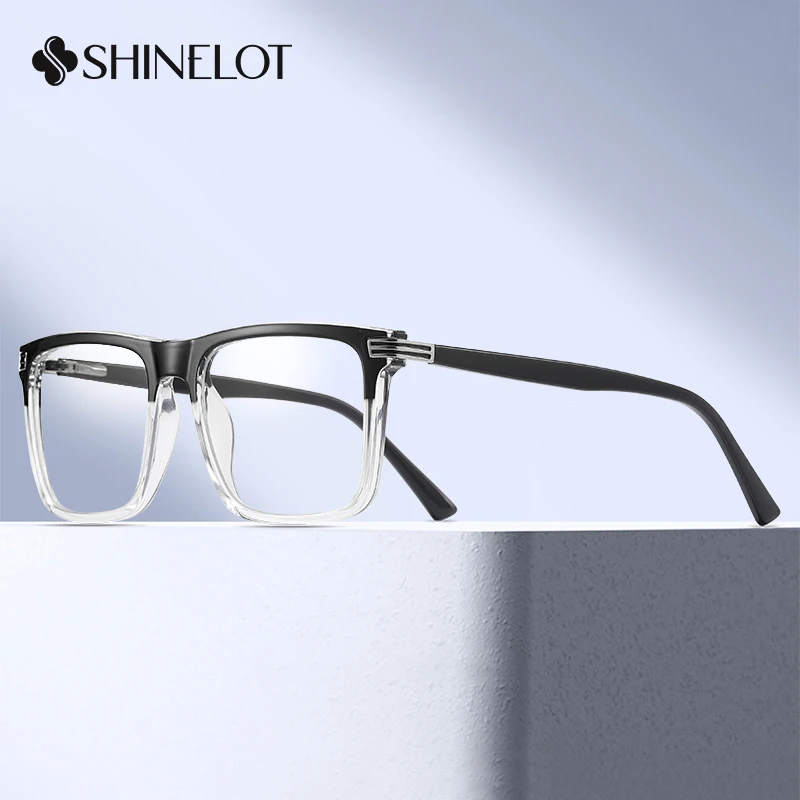 

93556 Squre Men Eyeglasses Frame Science Geek Eye Protection Optical Glasses Youth Style Male College Students Eyewear