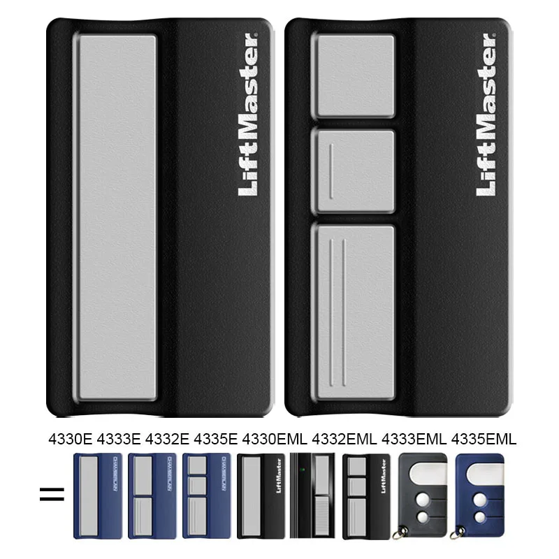 Najnowszy pilot do bram elektrycznych LiftMaster 4330E 4333E 4335E 4332E Chamberlain 4335EML 4333EML 4332EML 4330EML, komenda 433.92MHz