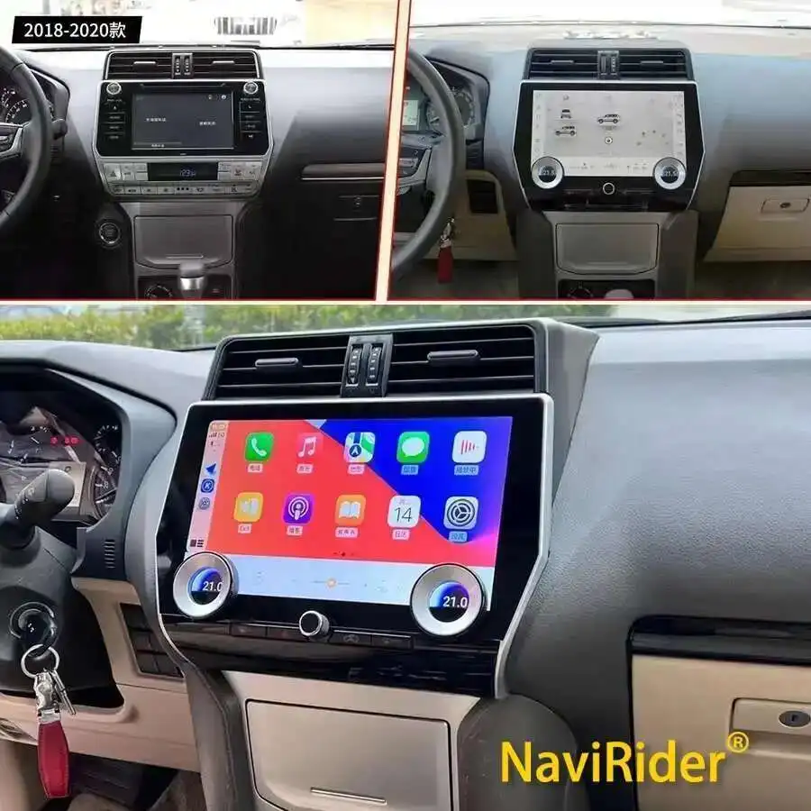 2000*1200 8G+256G Carplay Android 13 11.6'' IPS 4G LTE Car DVD Player Radio GPS WIFI Bluetooth For Toyota Prado 150 2010-2020
