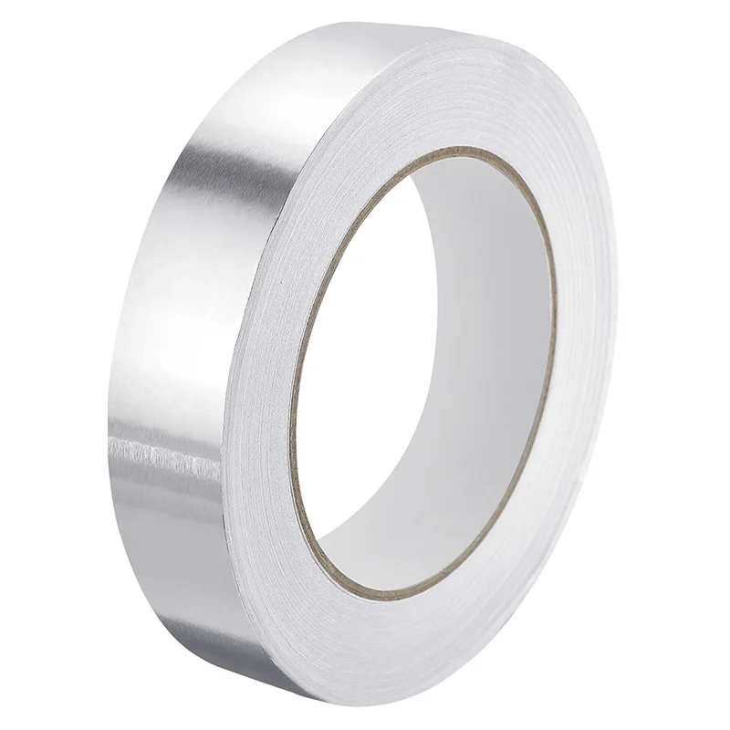 45m Aluminum Foil Tape High-Temperature HVAC Tape Silver Tape for Ductwork Dryer Vent HVAC 5/6/8/10/12/55/60/75/80/90/100/200mm