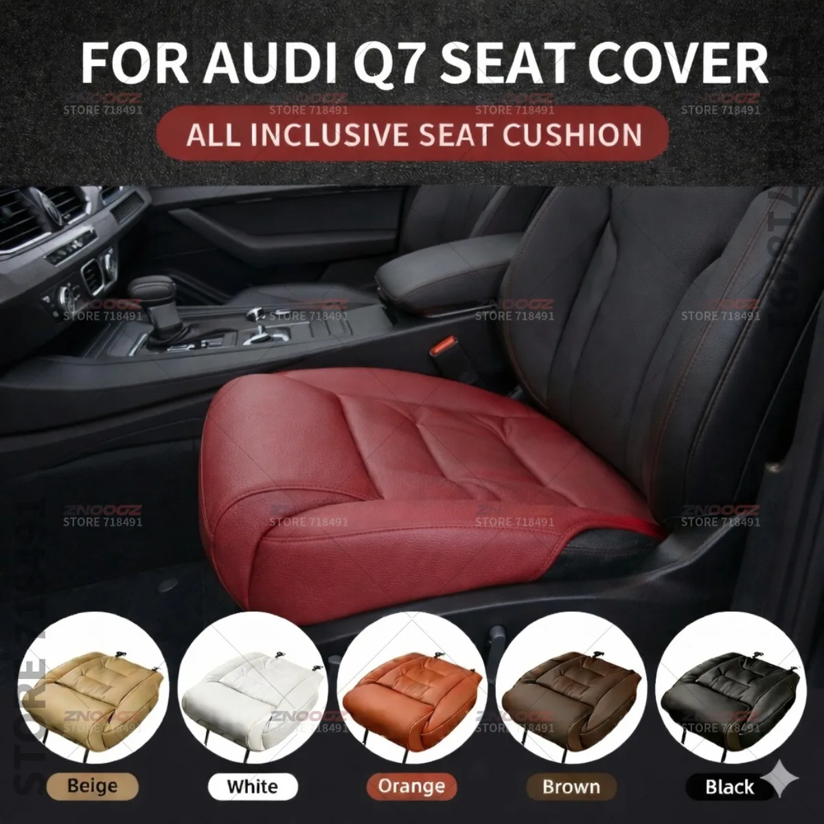 

Подушка-удлинитель для поддержки ног в сиденье Audi Q7, накладка на сиденье из пены с эффектом памяти, аксессуары для интерьера автомобиля