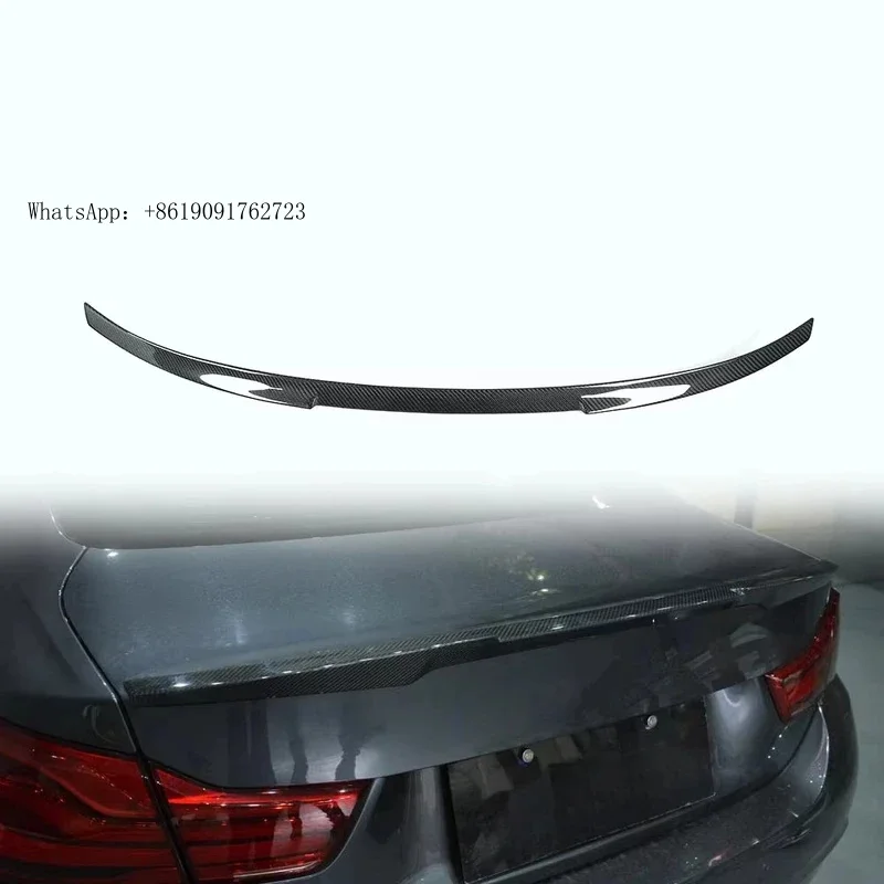 

P Style M4 428i Carbon Fiber Rear Trunk Spoiler Lip for F32 428i 435i Coupe 2014-2015custom