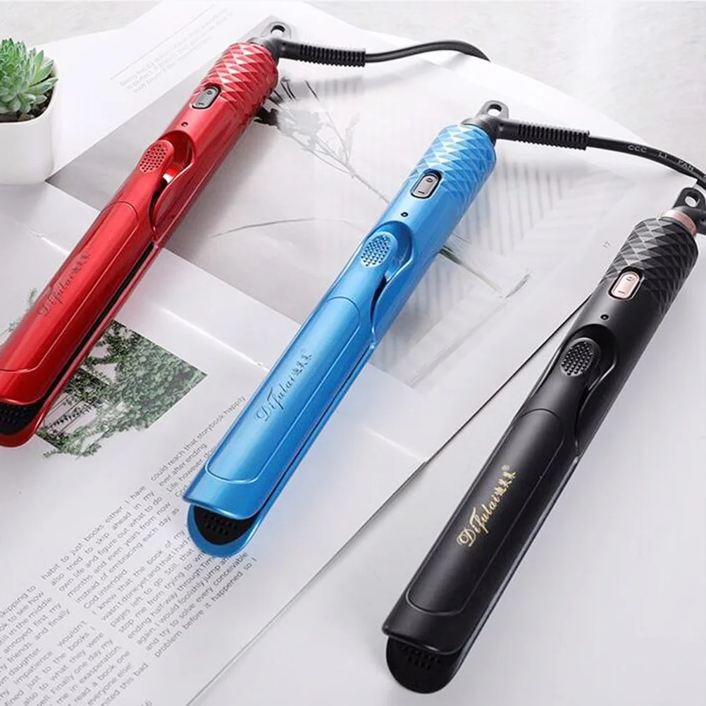 

1 шт., выпрямитель для волос, бигуди, паровой выпрямитель двойного назначения, профессиональная бытовая вилка, черная, удобная в эксплуатации