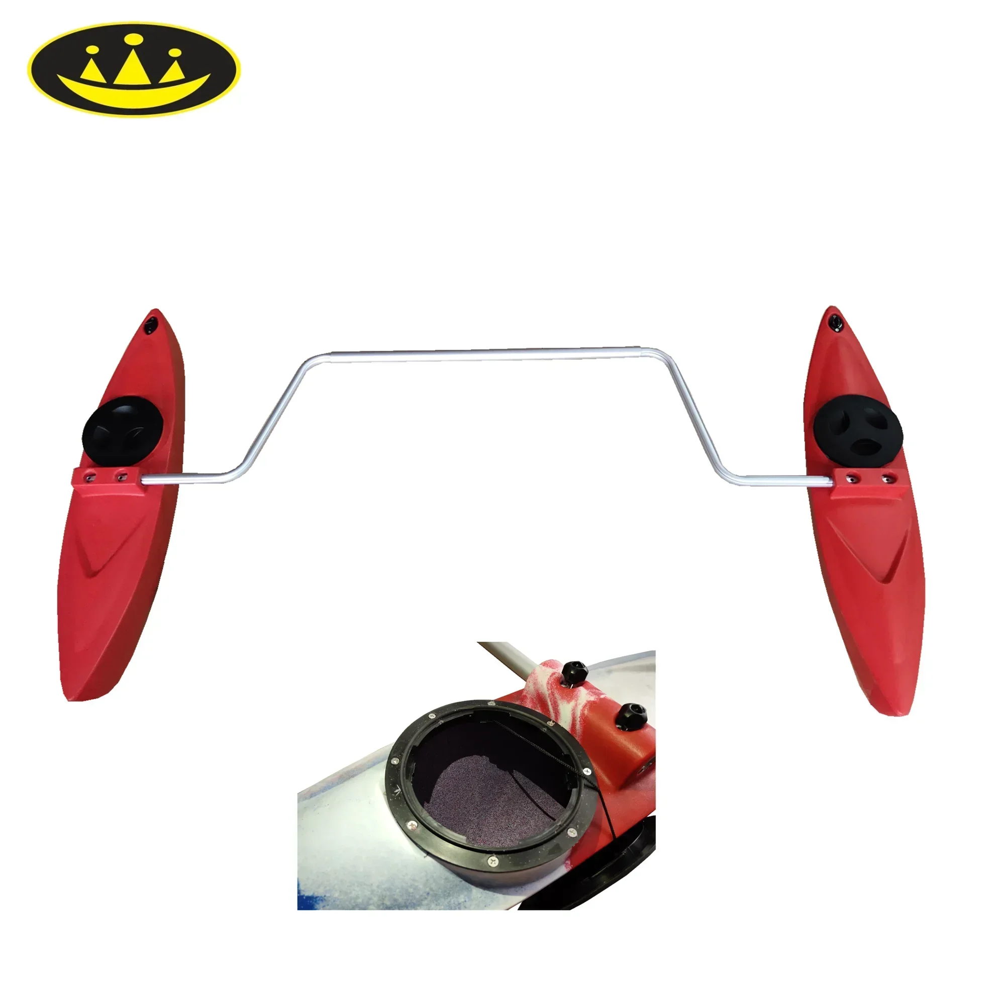 Balanced kayak stabilizer