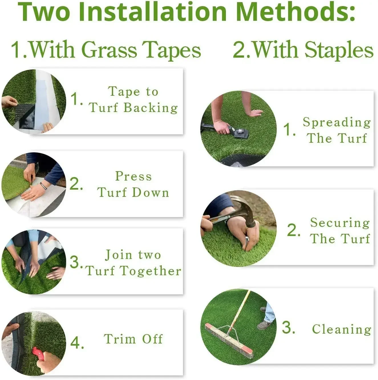 

[XMSJ] Искусственный травяной газон 5FTX14FT (70 квадратных футов), высота ворса 0,8 дюйма, реалистичная синтетическая трава, дренажные отверстия для внутреннего и наружного крана