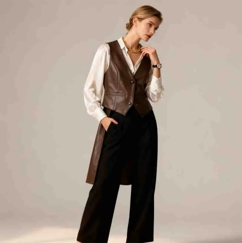 

Жилеты Жилеты Тонкий женский жилет Y2K Женский летний открытый вязаный минимализм Укороченный шикарный современный воздушный Ulzzang Прекрасный молодежный девичий