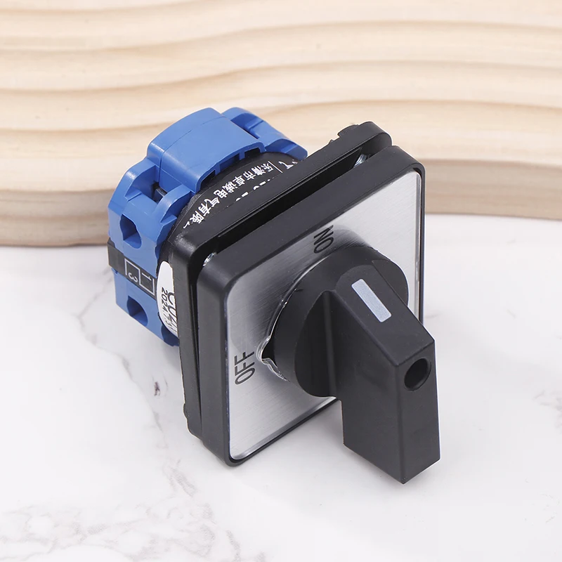 2단 2극 4단자 220V 20A 모터용 물 펌프 기계 도구 전원 LW26-20 C02/1 ON/OFF 로터리 캠 스위치