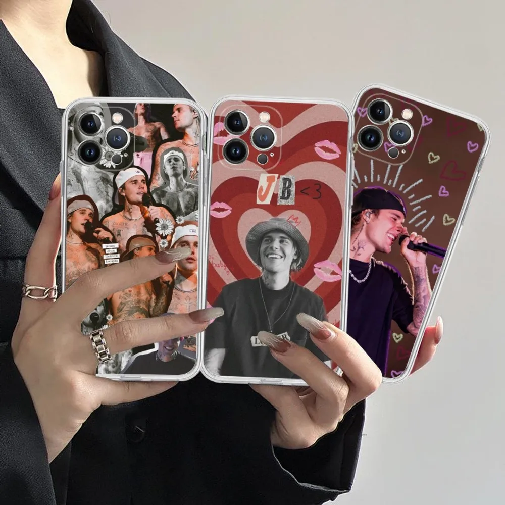 Fashion J-Justin B-Bieber Phone Case For iPhone 15 14 13 12 Mini 11 Pro XS Max X XR SE 6 7 8 Plus Soft Silicone Cover