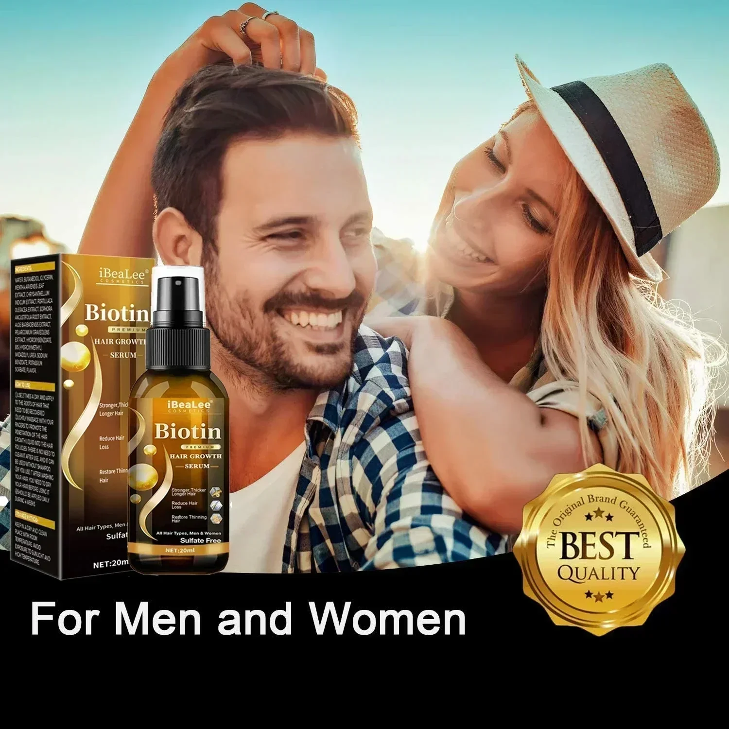 Biotin Hair Spray for Man Women Repair Damage Restore Oil Scalp Repair Serum Spray Thicken Hair Health Care