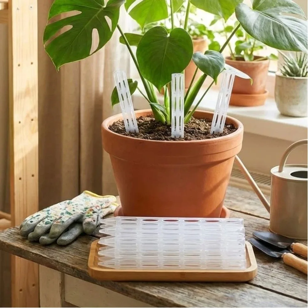 10PCS Transparent Plant Drainage Pipes Plastic Prevent Root Rot Plant Root Ventilation Promote Growth Improve Drainage