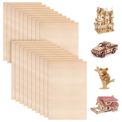 5PCS 21x30cm Basswood Plywood Plank DIY Wood Aviation Model Layer Board Basswood Handmade Materials