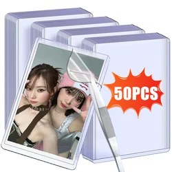 50-1Pcs 35PT Clear Kpop idol Photocard Sleeve Anti-scratch 3X4