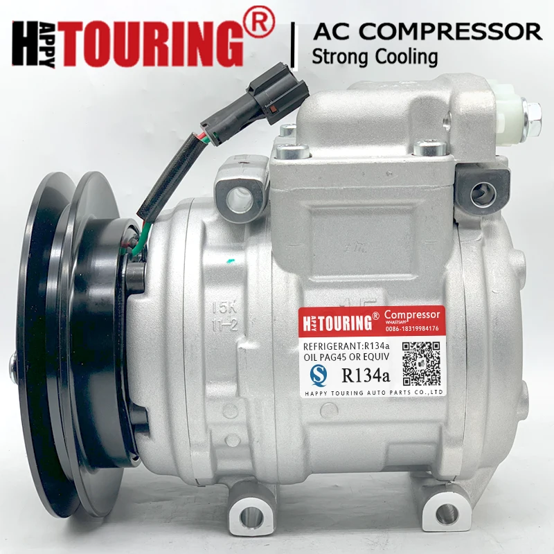 S7501 AC Compressor for Hyundai Excavator HX220 L HX220 NL 11Q6-90091 11Q690091 12240-38800