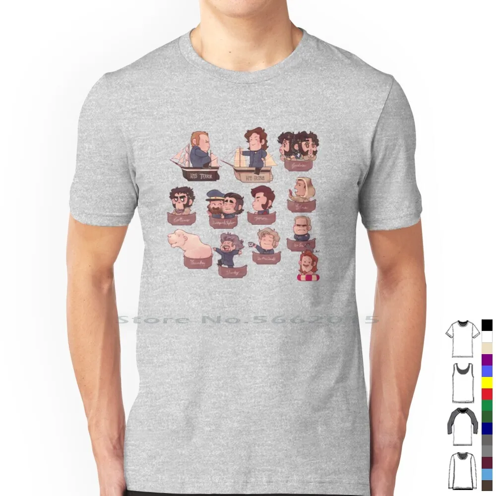 All The Tiny Terrors T Shirt 100% Cotton The Terror James Fitzjames Francis Crozier Captain Crozier Captain Fitzjames Hickey