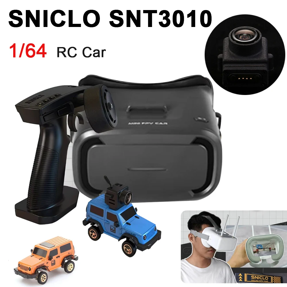 

1:64 SNICLO FPV Wireless Immersive RC Car with Camera Wireless 4WD Car Mangetic Removable Off-Road Drive Climbing Boy Toy Gift