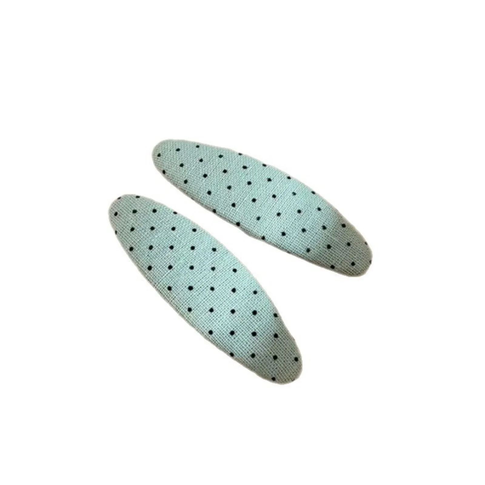 2PCS Cute Polka Dot Fabric Hair Clips, Sweet Non Slip Snap Hair Pins, Elegant Hair Accessory For Women Girls Daily Casual Summer view 5