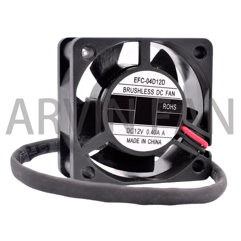 EFC-04D12D 4cm 40mm Fan 40x40x20mm DC12V 0.40A 2pin 2 Ball Bearings Large Air Volume Cooling Fan For Chassis Router