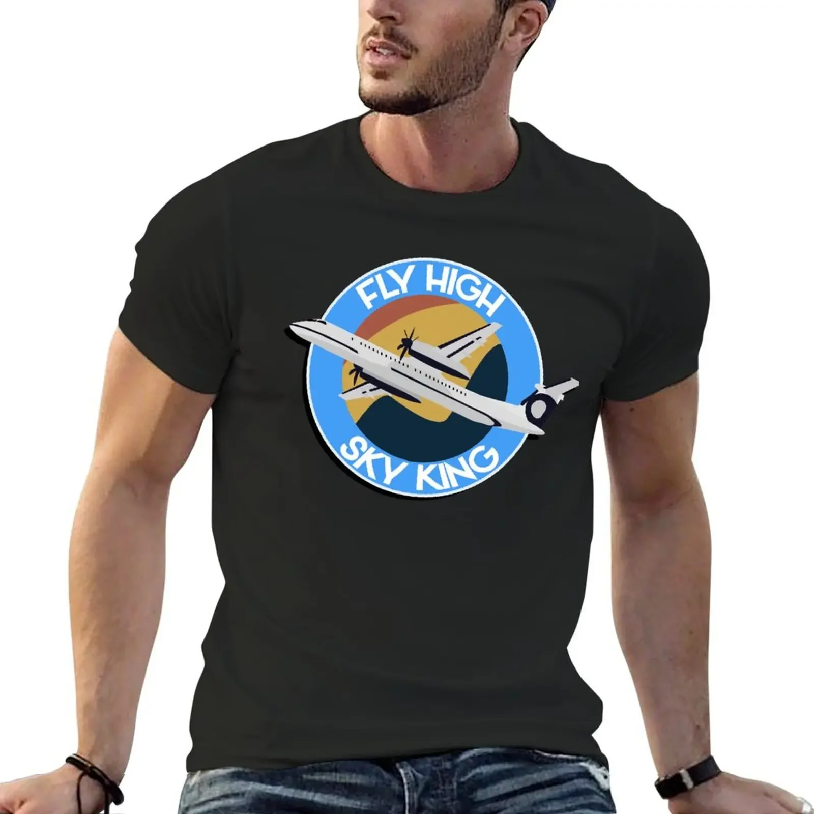 

Fly High, Sky King Essential T-Shirt vintage clothes summer clothes mens tall t shirts