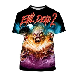 Summer fashion new The Evil Dead 3D print T-shirt dracula movie fashion o neck short-sleeved horror movie neutral casual tops