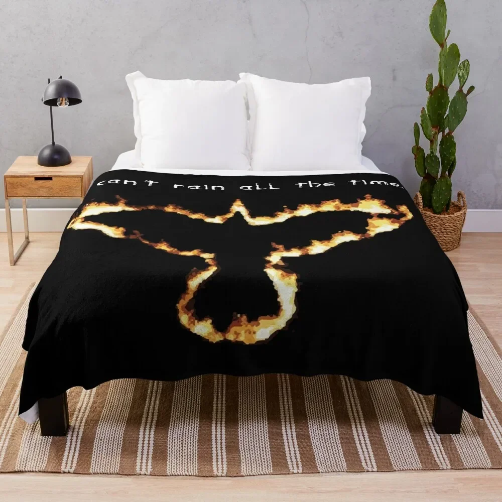 fire crow Throw Blanket Bed Bed linens Blankets Sofas Of Decoration Multi-Purpose Blankets