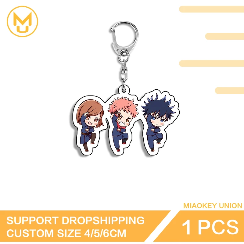 Fushiguro Megumi Key Holder Nobara Kugisaki Itadori Yuji Keyholder Mini Chibi Hot Selling Car Backpacks Accessories Toys Hobbies