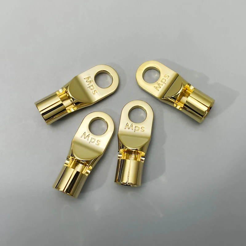 Mps Lion-2/4/6 HiFi 플러그 자동차 오디오 배터리 전원 케이블, 10μ 금도금 자동차 배터리 DC 단자 블록 와이어링 단자