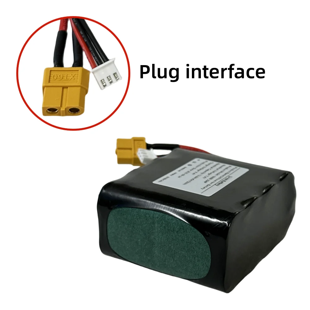 18650 2S4P High Capacity UAV Li-ion Rechargeable Battery 7.4V 12.8Ah For Various RC Airplane Drone Quadrotor XH2.54-3P XT60