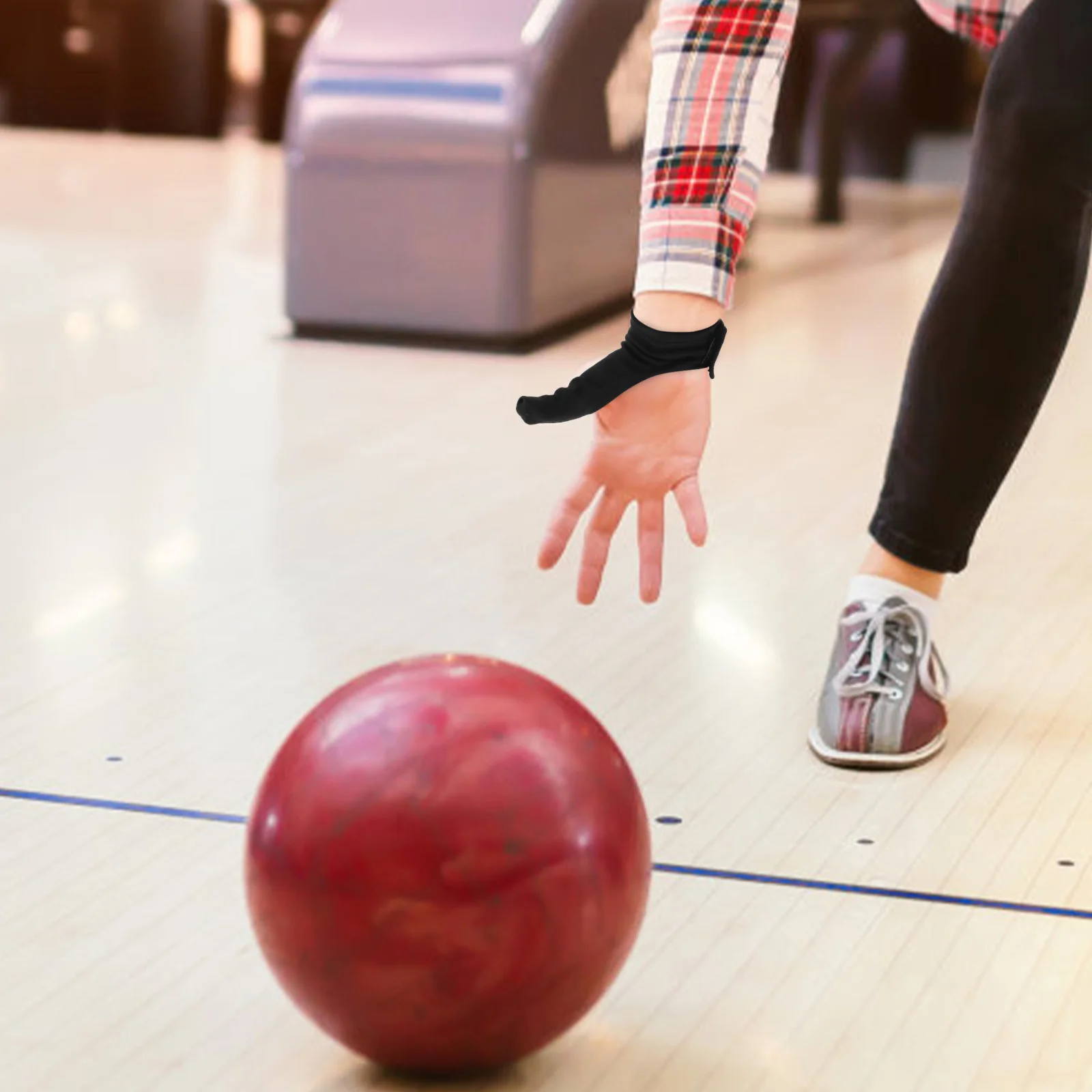 

Compact Bowling Protector Silk Cover Reusable Thumb Sleeve Finger Guard Hand Gloves Portable Anti Slipping Thumb