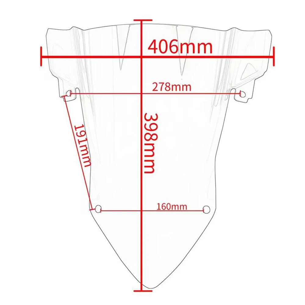 قطع غيار الدراجات النارية فقاعة مزدوجة الزجاج الأمامي الزجاج الأمامي درع الرياح منحرف لسيارات BMW S1000RR S1000 RR 2019 2020 2021 2022