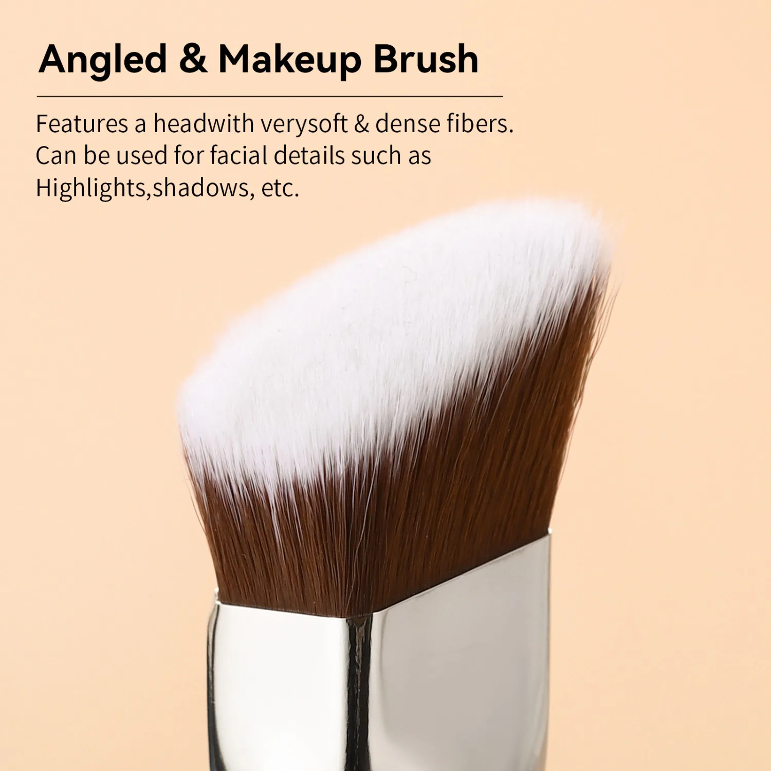 Liquid Foundation Brush Soft Synthetic Bristles Streak-Free for Liquid Cream All Skin Types Face Makeup Tool