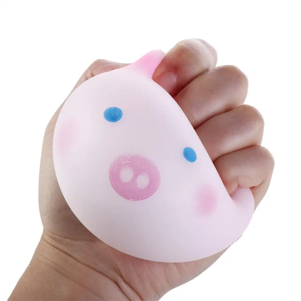 Animal de dibujos animados Mochi cerdo rosa apretar Animal de dibujos animados rosa apretar pellizco conejo Kawaii Sakura cerdo trabajadores de oficina