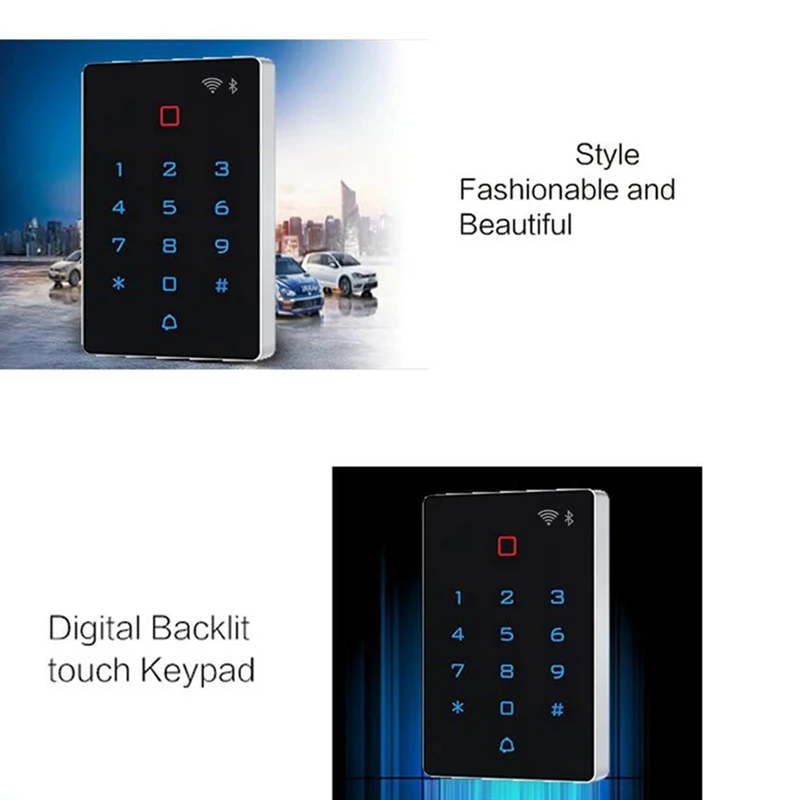 Smart Touch Password Lock Independent Access Control System Controller ID Card Swipe Button Unlocking Machine