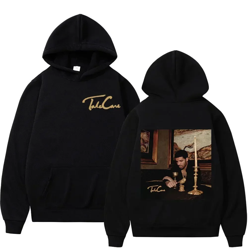 

Autumn men's Drake Album Take Care patterned print Hip Hop style casual sport hoodie street high-quality clothing