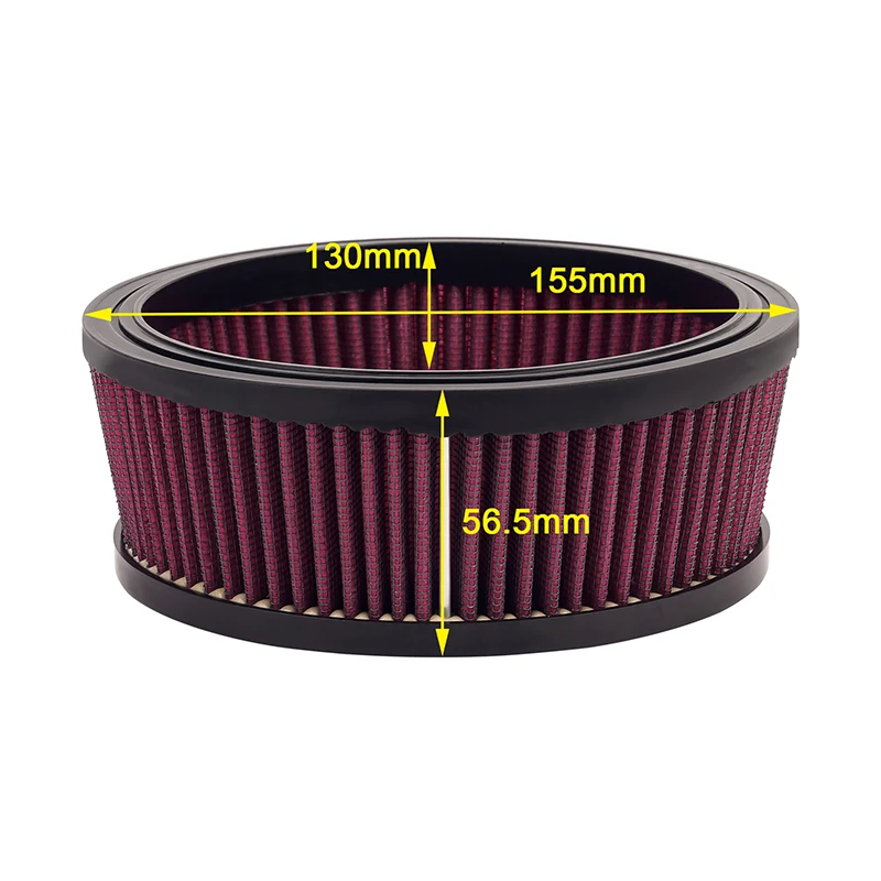 Filtro de Aire de Alto Flujo para Motocicleta, Limpiador de Admisión para Harley Dyna / FXR Softail Touring Dyna FXDLS Trike Sportster