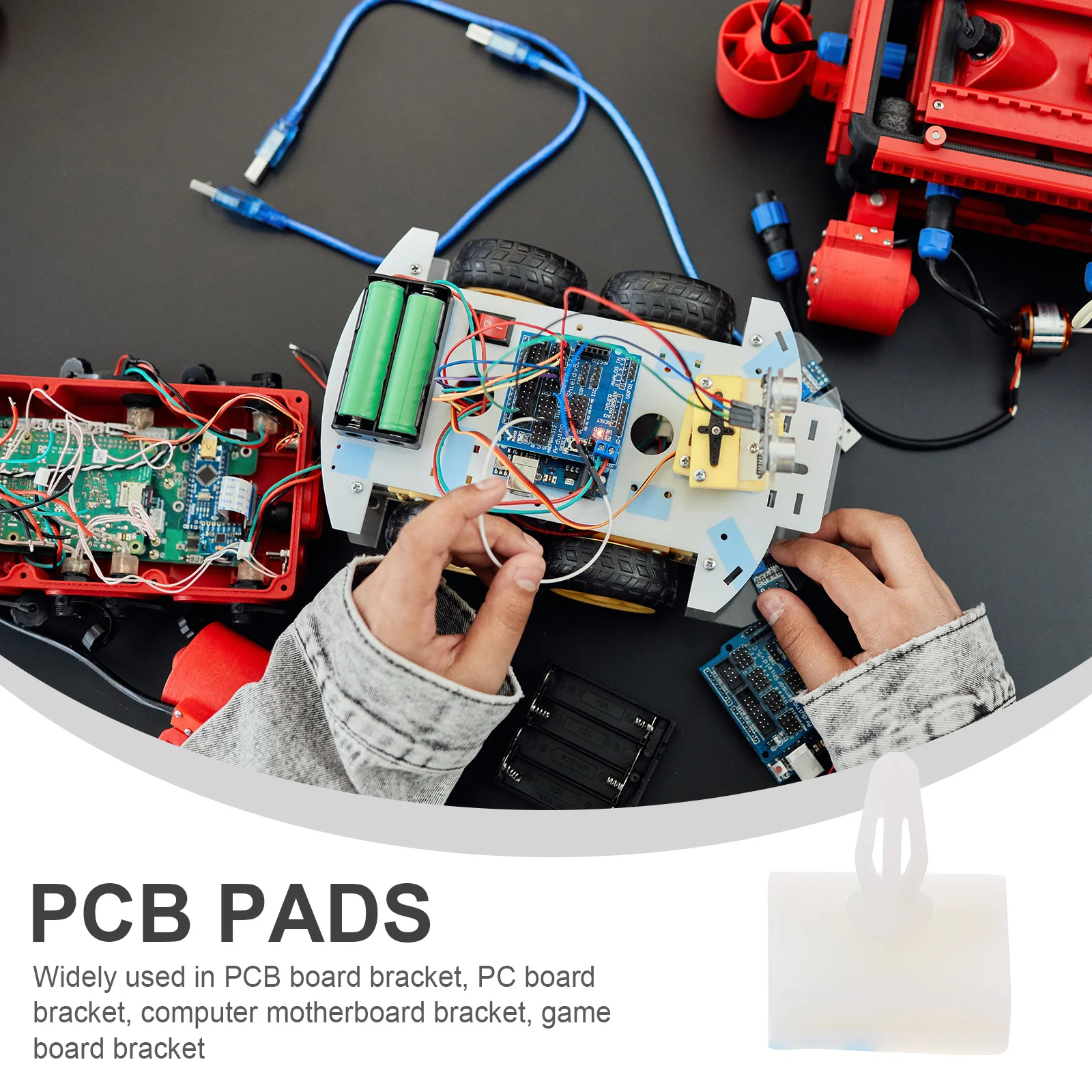 100 Pcs Pcb Gasket Standoff Standoffs Raise up Plastic Spacers Locking Posts Column Pp Circuit Board Support