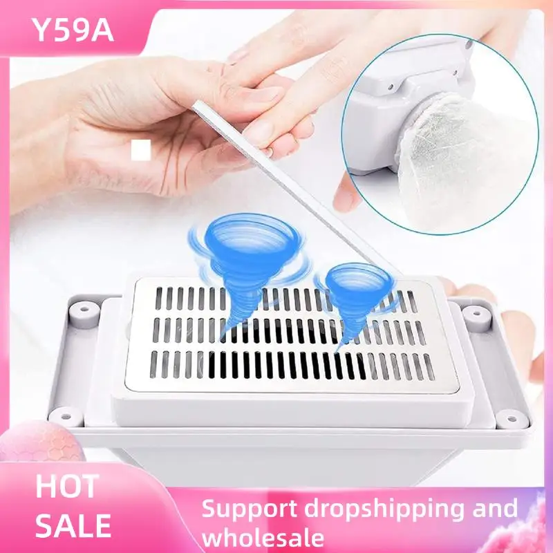 

Y59A Встроенный стол Пылесборник для ногтей Сильный вентилятор Высокоскоростная маникюрная машина Белый всасывающий пылесос