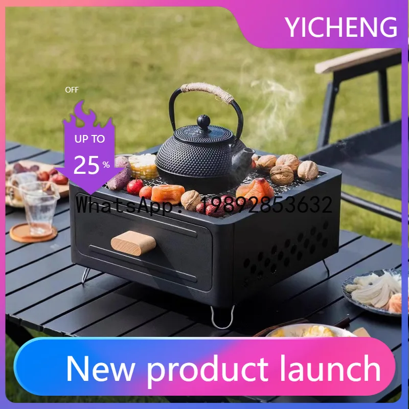 

Bbq grill for home barbecue rack outdoor skewers barbecue stove stove tea set indoor bbq grill