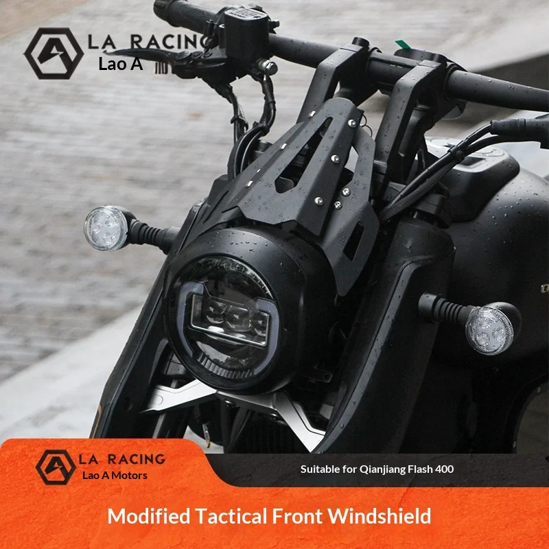 【Premium】For QJMOTOR Flash 400 and Flash 700 motorcycle modifications, tactical windshield, front windshield, windshield, wind