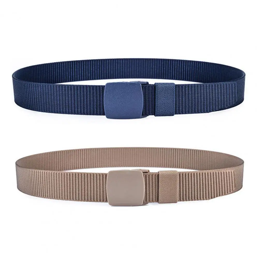 125cm Men Belt Adjustable Exquisite Buckle Men Lightweight All Match Apparel Accessories Waist Belt Daily Wear